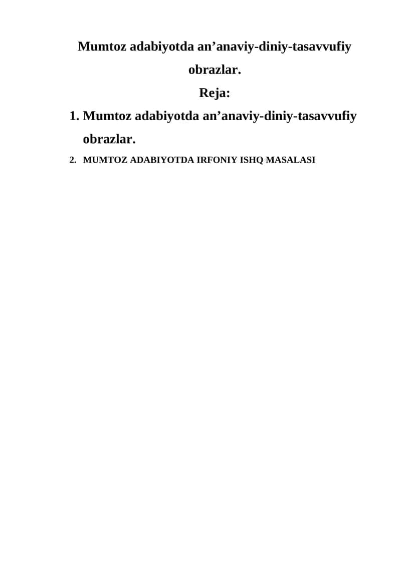 Mumtoz adabiyotda an’anaviy-diniy-tasavvufiy obrazlar 1