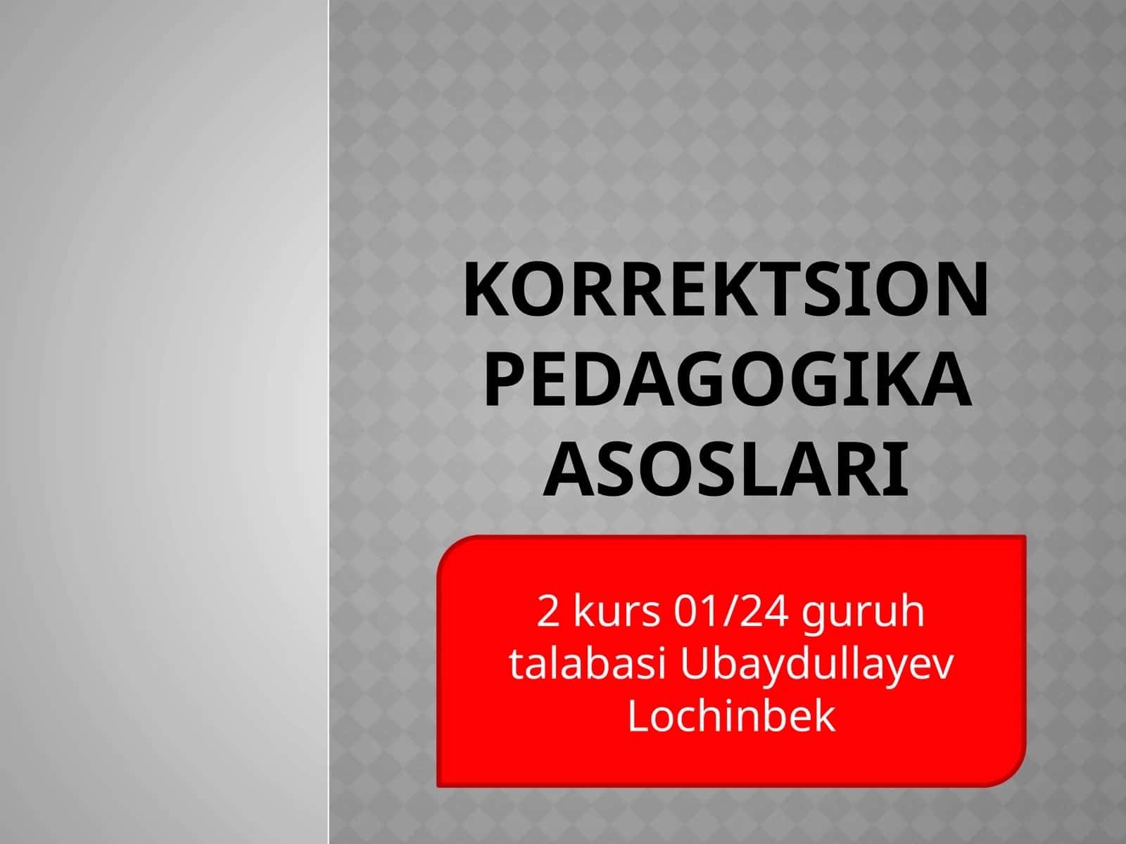 Korrektsionpedagogikaasoslari 1