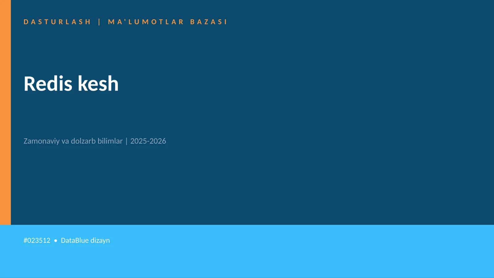 Redis kesh 1