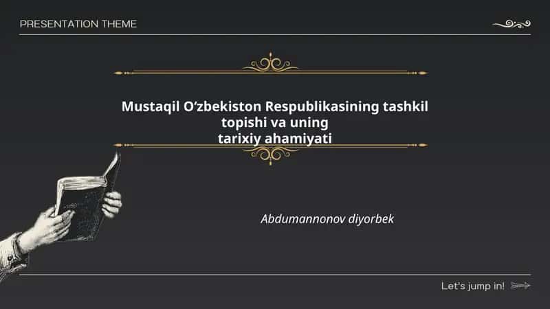 Mustaqil O‘zbekiston Respublikasining tashkil topishi va uning tarixiy ahamiyati 1