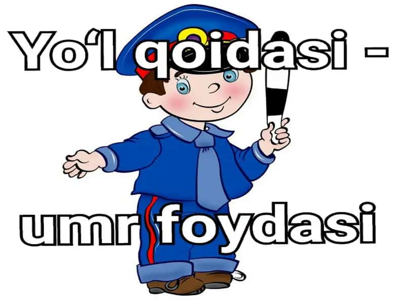 Yo'l belgilari bolalar uchun 1