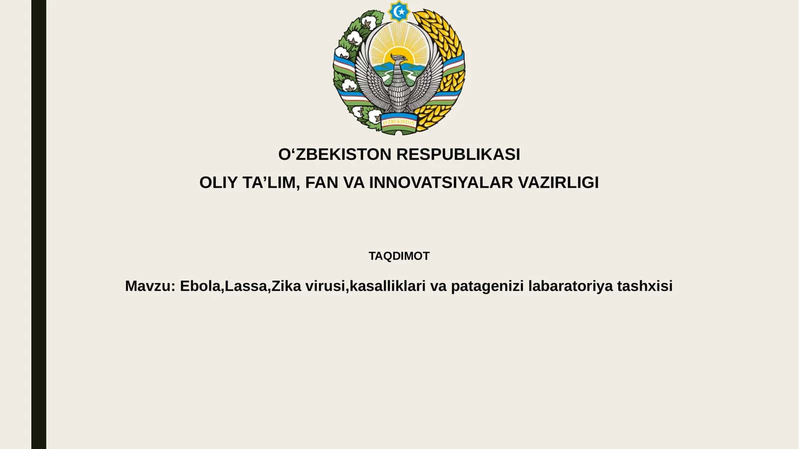 Ebola, Lassa va Zika viruslari: Kasalliklar va Patogenez 1