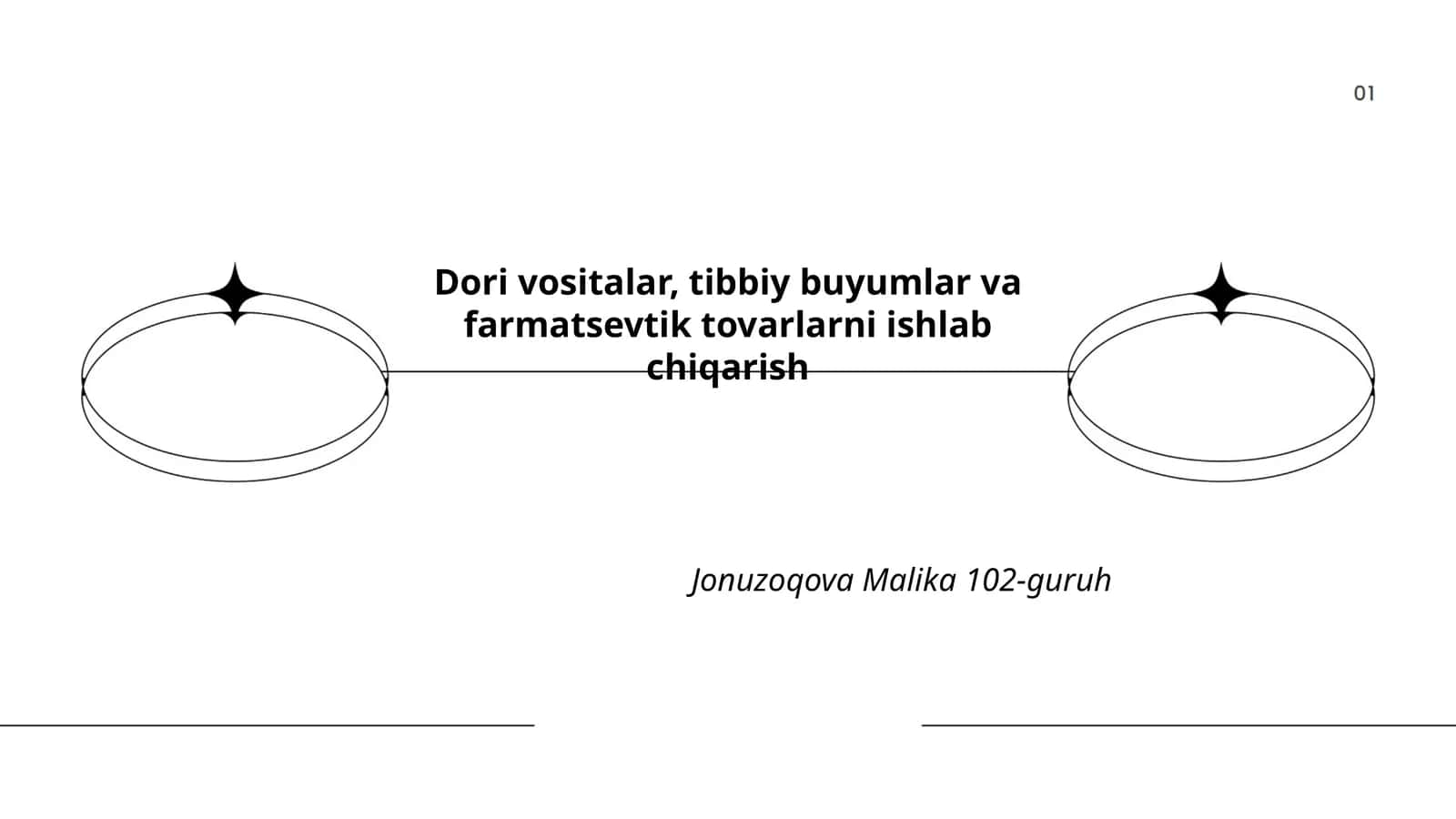 Dori vositalar, tibbiy buyumlar va farmatsevtik tovarlarni ishlab chiqarish 1