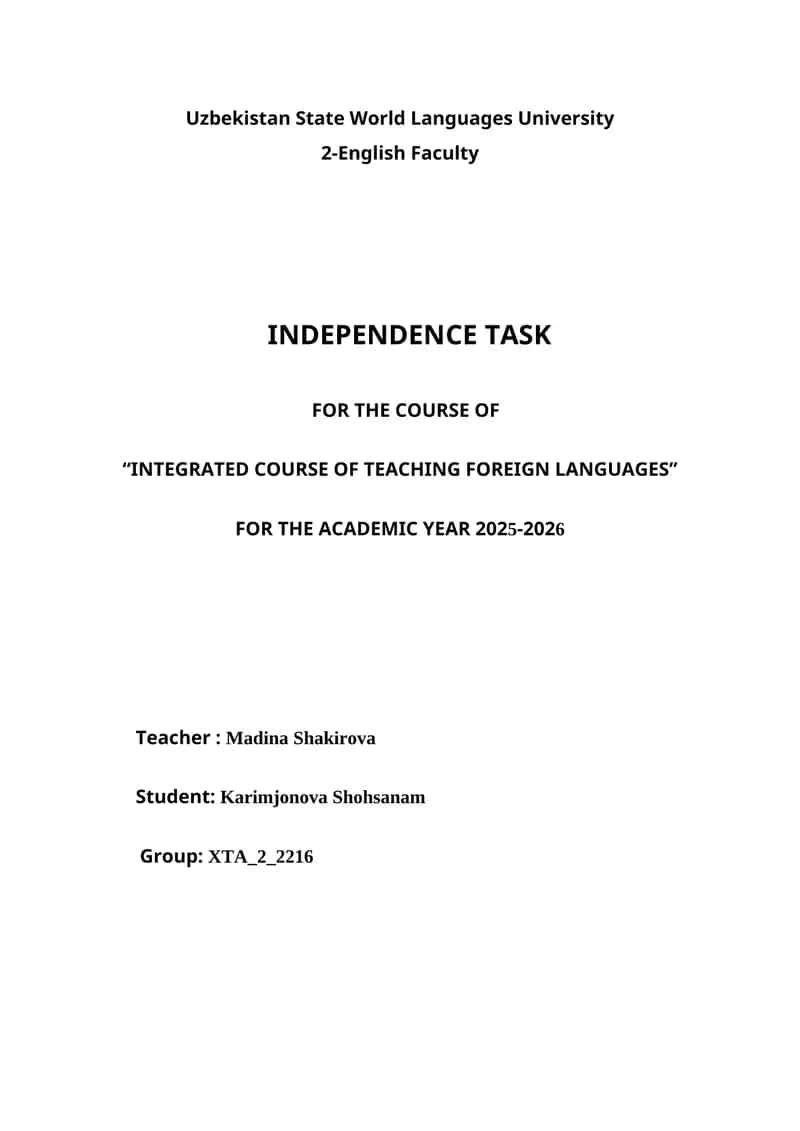 Principles of Language Assessment and Test Design 1