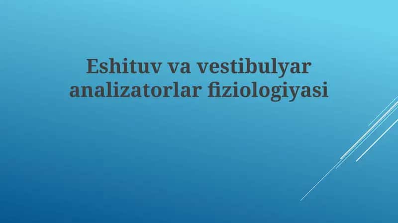 Eshituv analizatorining tuzilishi va funksiyalari 1