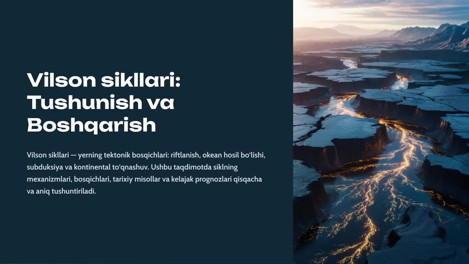 Vilson sikllari Tushunish va Boshqarish 1