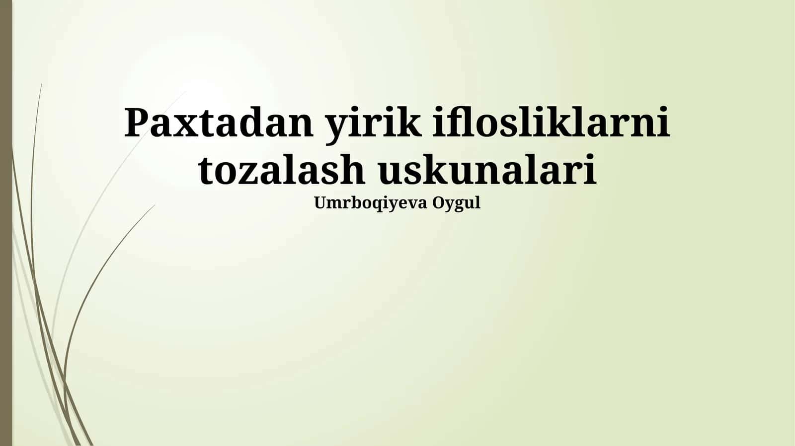 "Oqim chizig'i" texnologiyasi 1