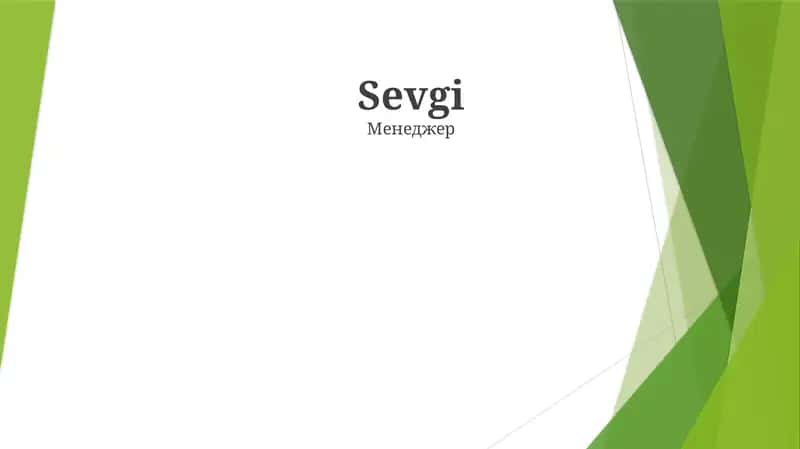 Sevgi 1
