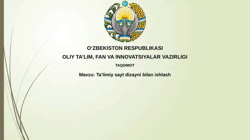 Ta'limiysaytdizaynibilanishlash 1
