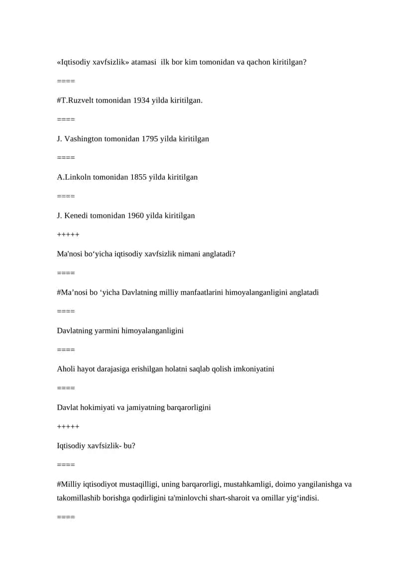Iqtisodiy xavfsizlik 1