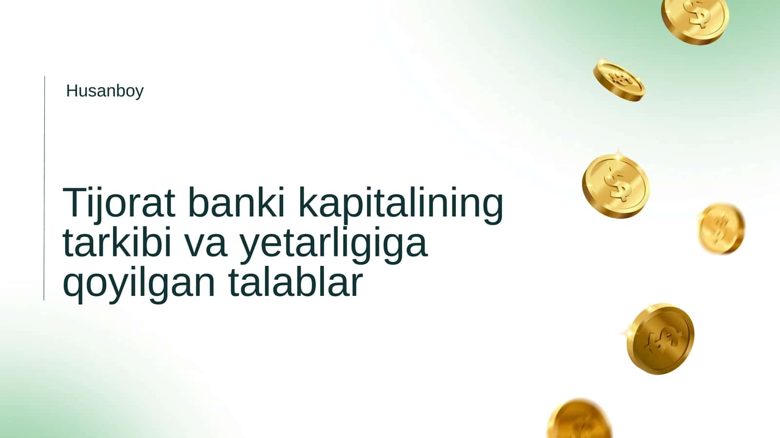 Tijorat banki kapitalining tarkibi va yetarliligi qoyilgan talablar 1