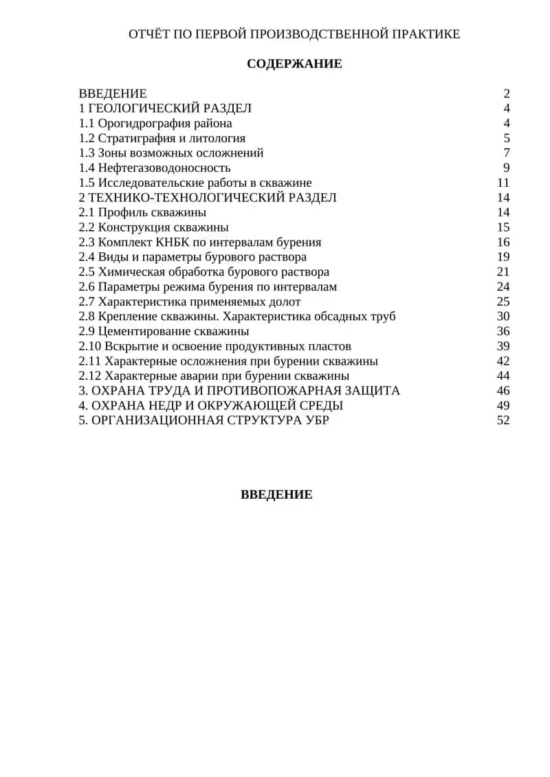 ГЕОЛОГИЧЕСКИЙ РАЗДЕЛ 1