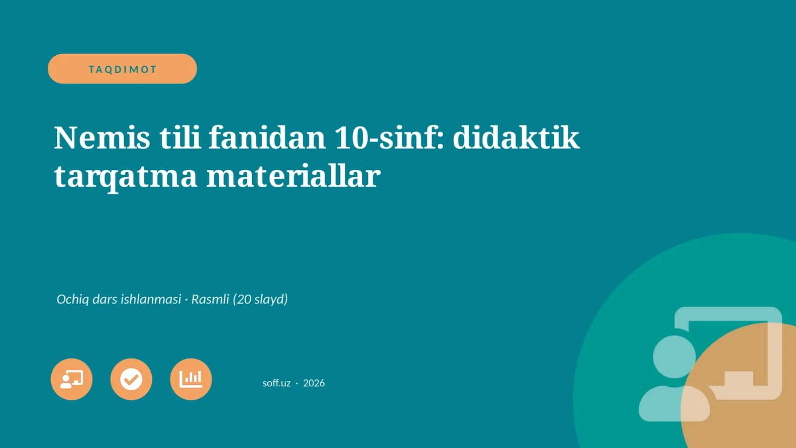 Nemis tili fanidan 10-sinf: didaktik tarqatma materiallar 1