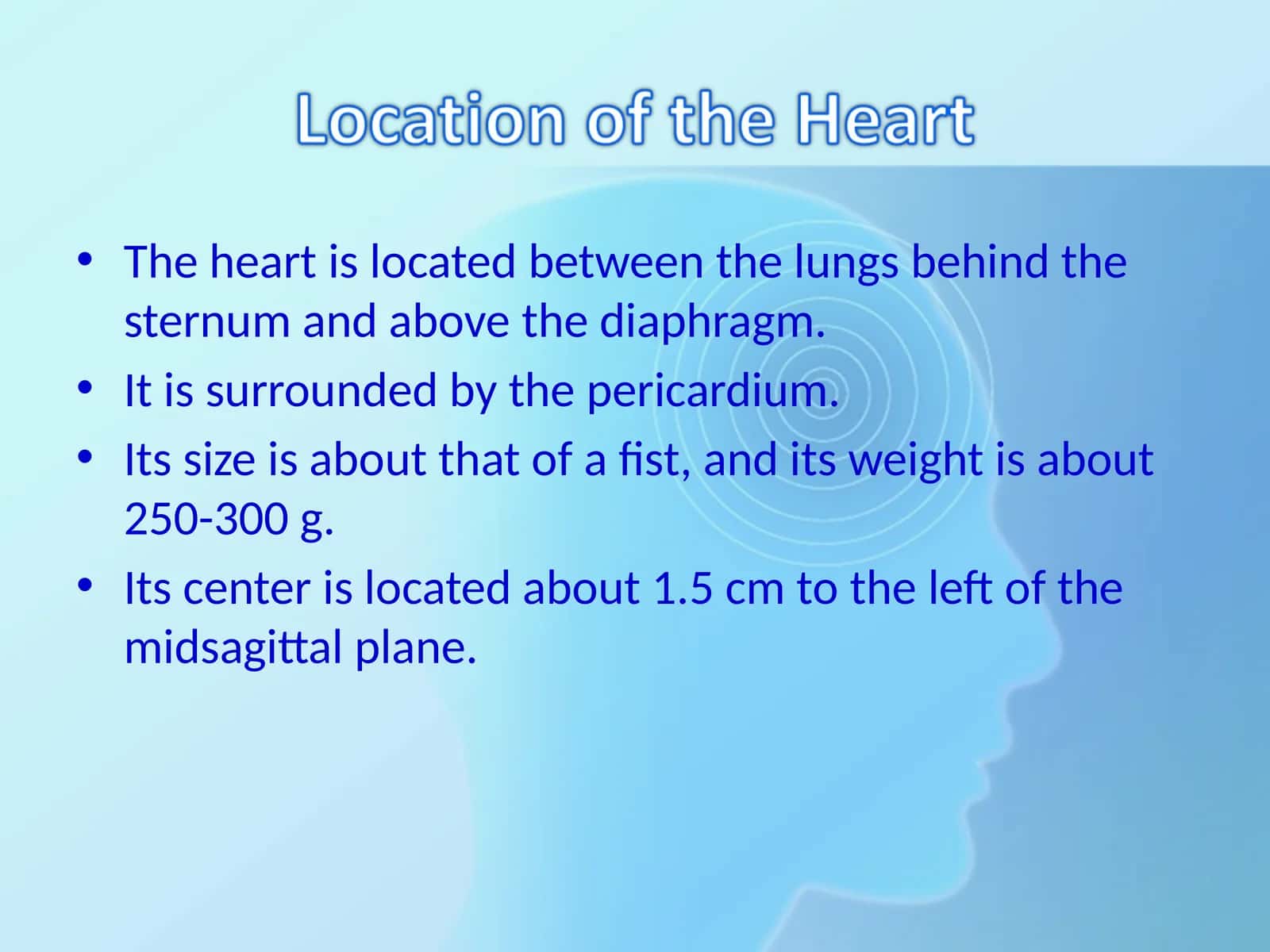 Anatomy of the heart 1