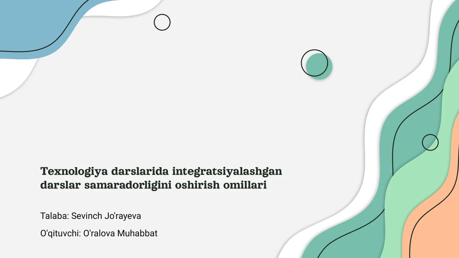 Integratsiyalashgan darslar samaradorligini oshirish omillari 1