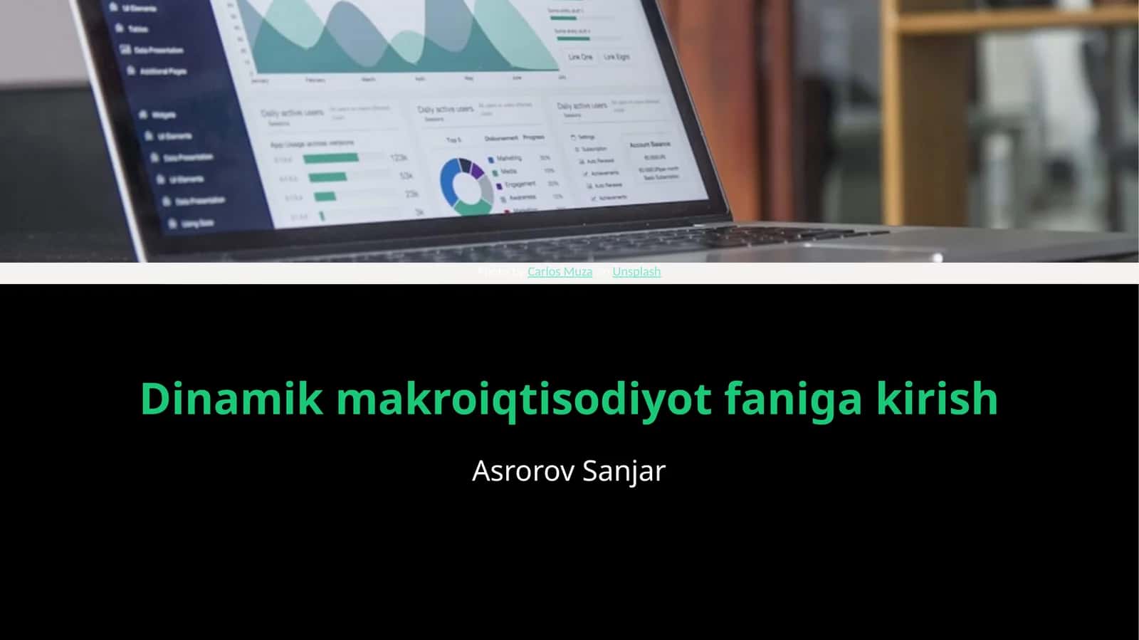 Dinamik makroiqtisodiyot faniga kirish 1