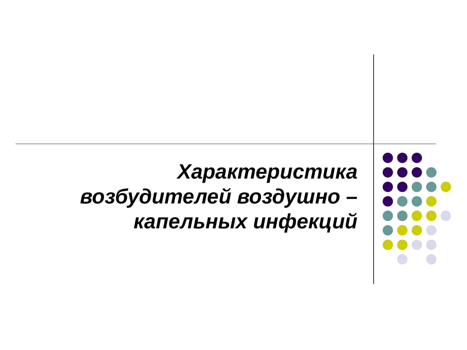 Характеристика возбудителей воздушно – капельных инфекций 1