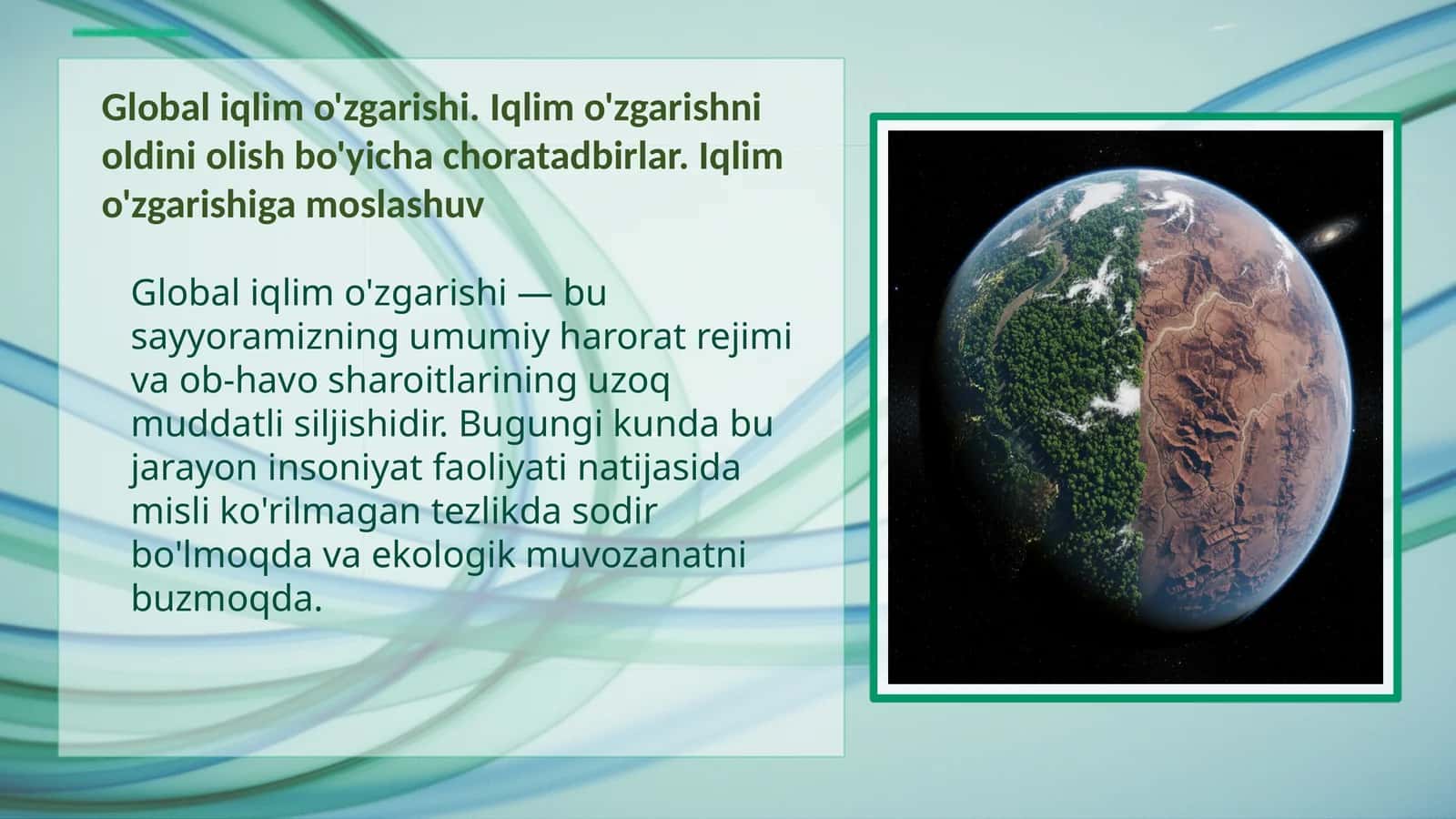 Global iqlim o'zgarishi 1
