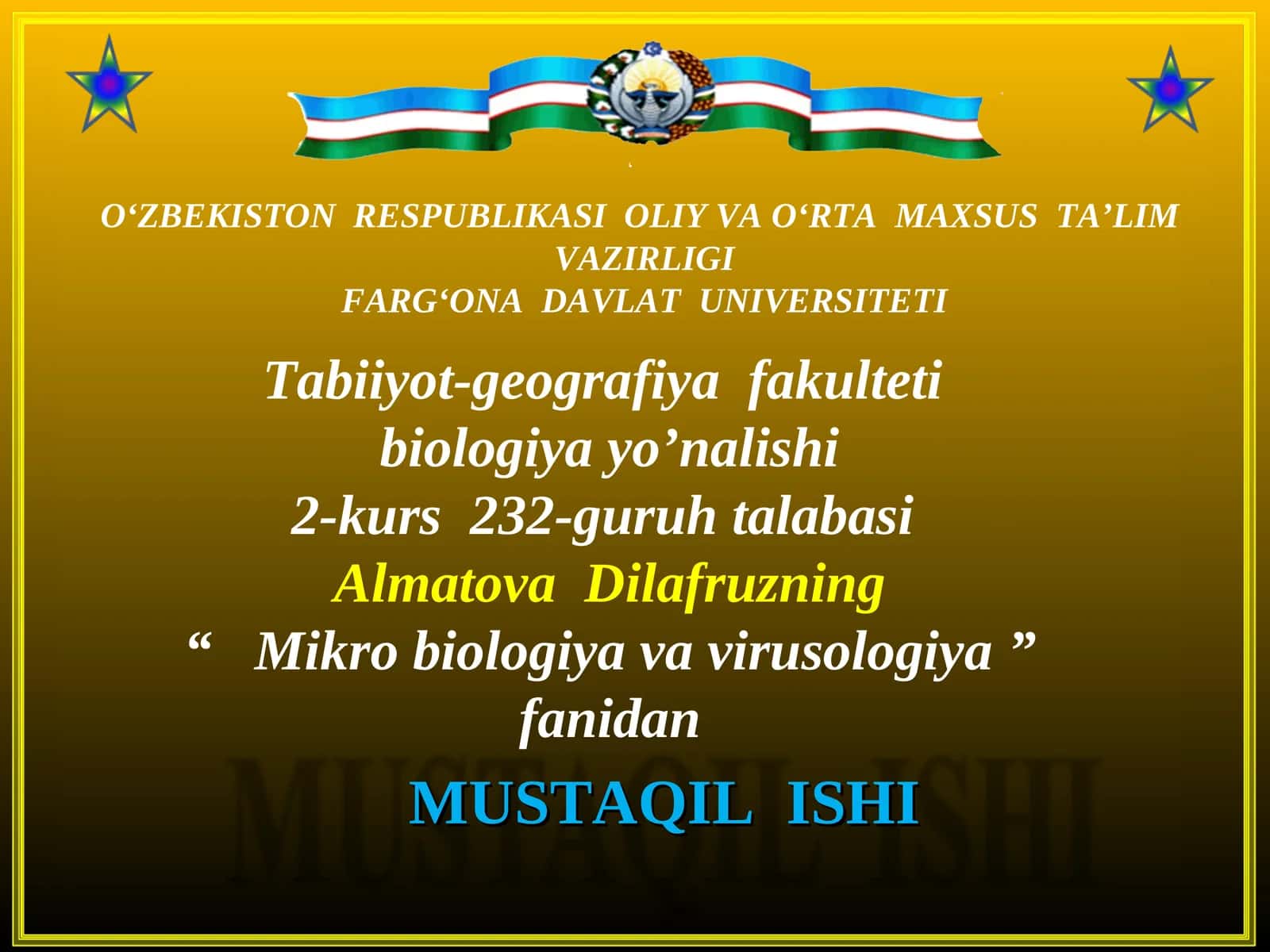 Mikro biologiya va virusologiya 1