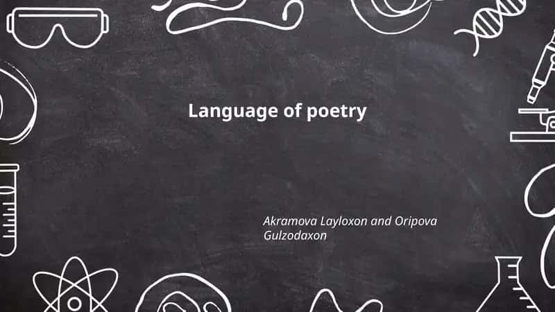 Language of poetry 1