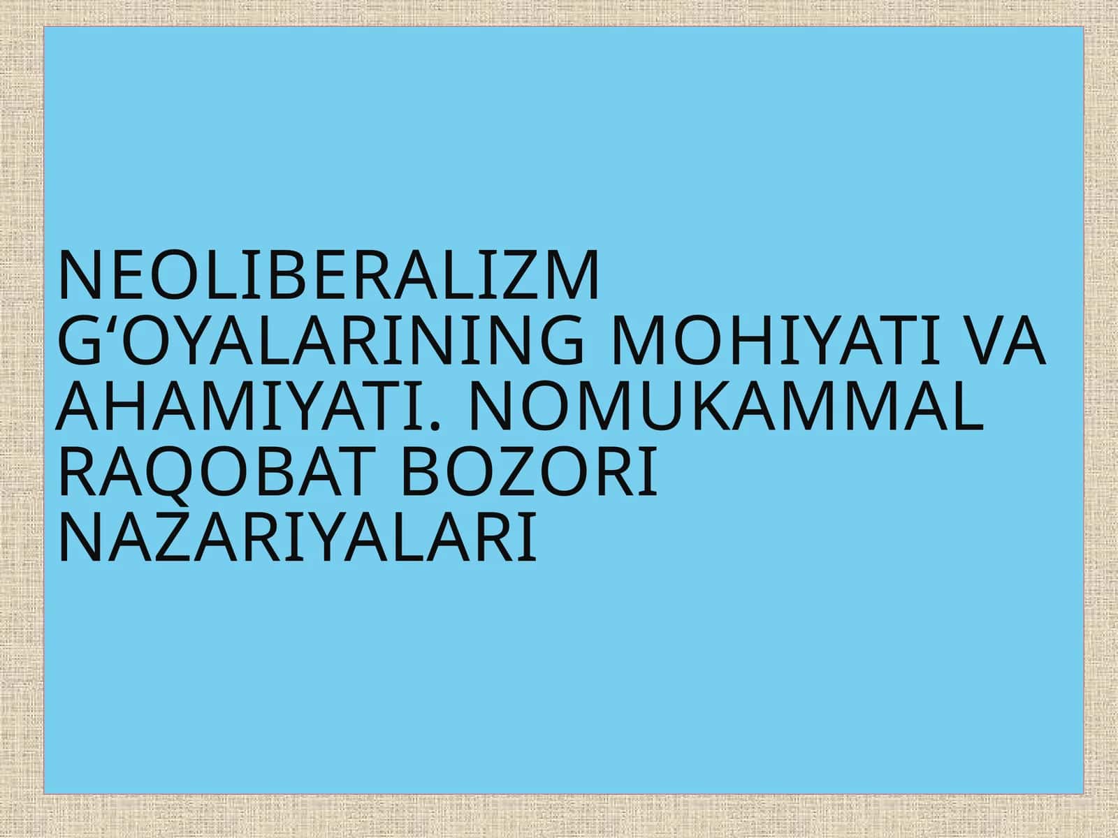 L.Erxardning iqtisodiy islohotlari 1