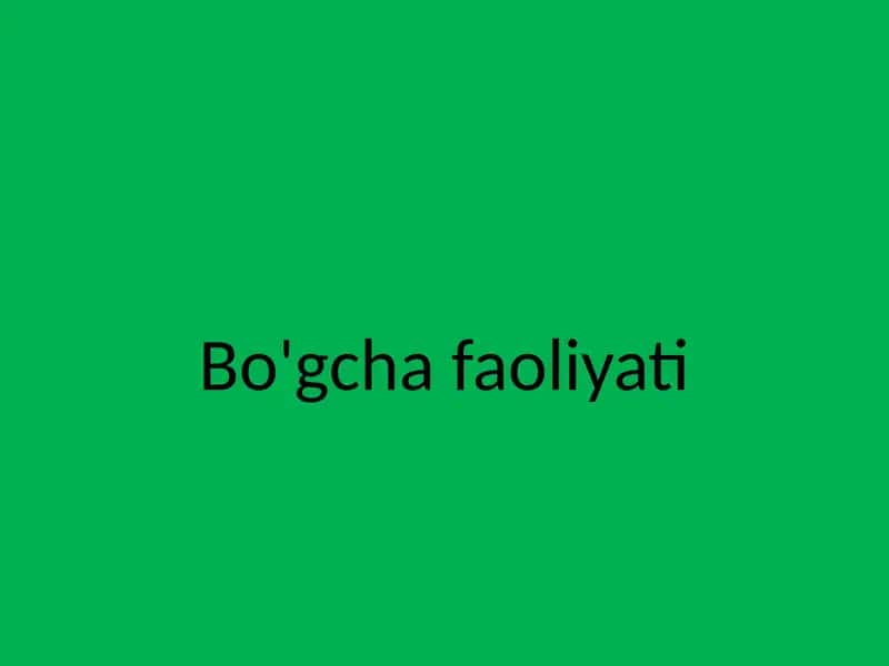 Bo'gchafaoliyati 1