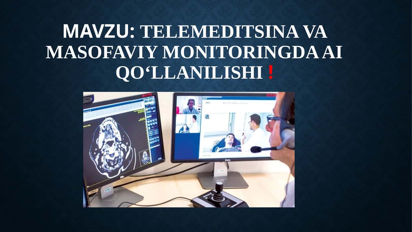 Telemeditsina va masofaviy monitoringda AI qo‘llanilishi 1