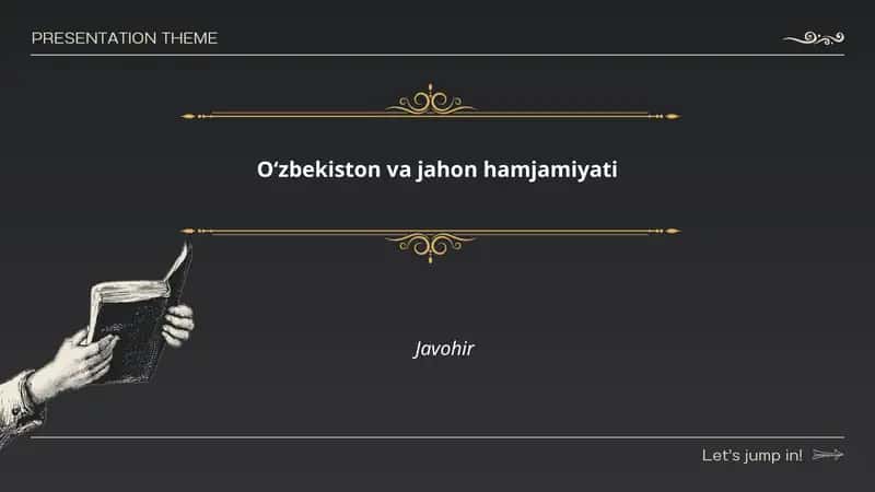 Oʻzbekiston va jahon hamjamiyati 1