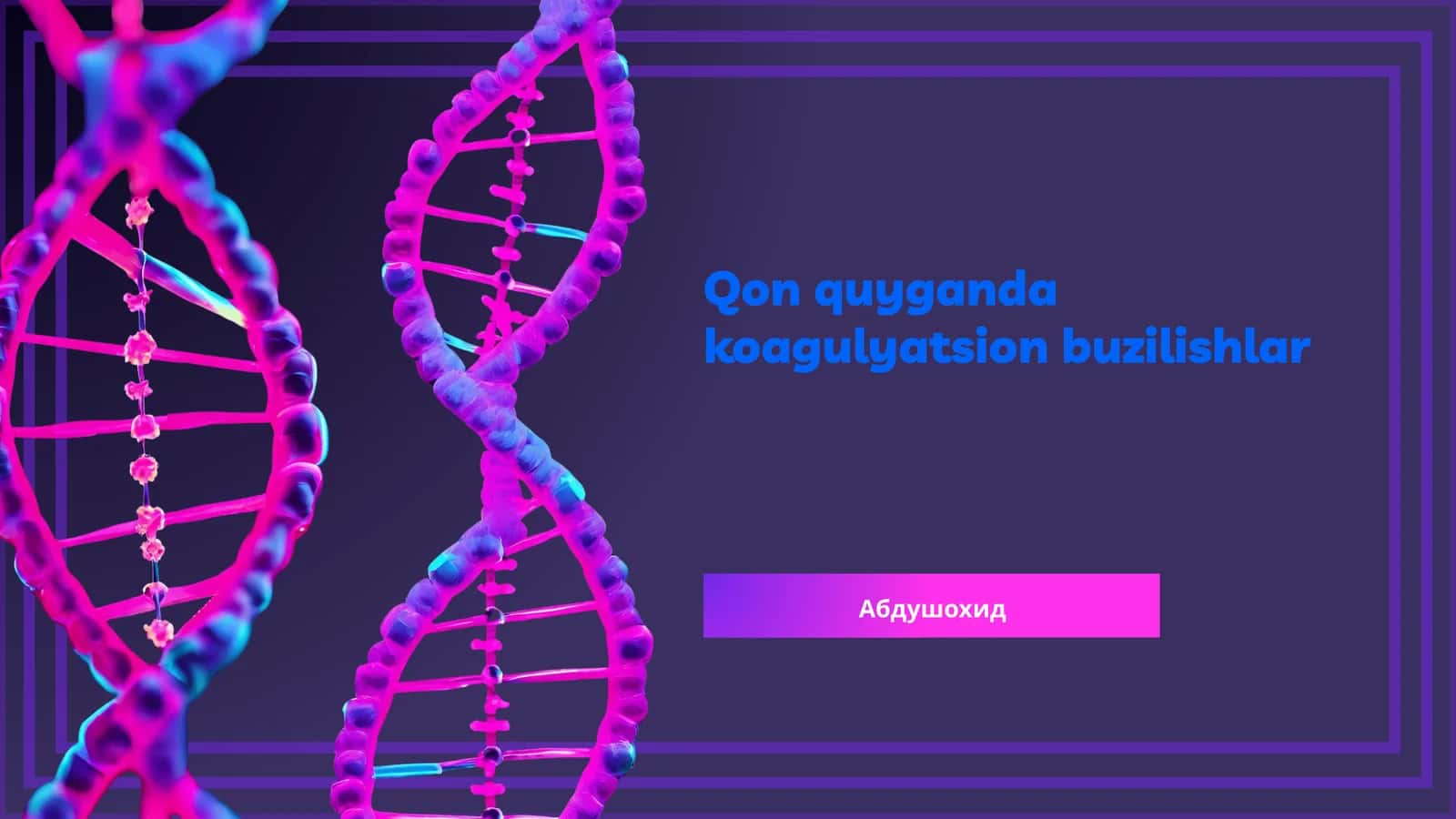 Qon quyganda koagulyatsion buzilishlar 1