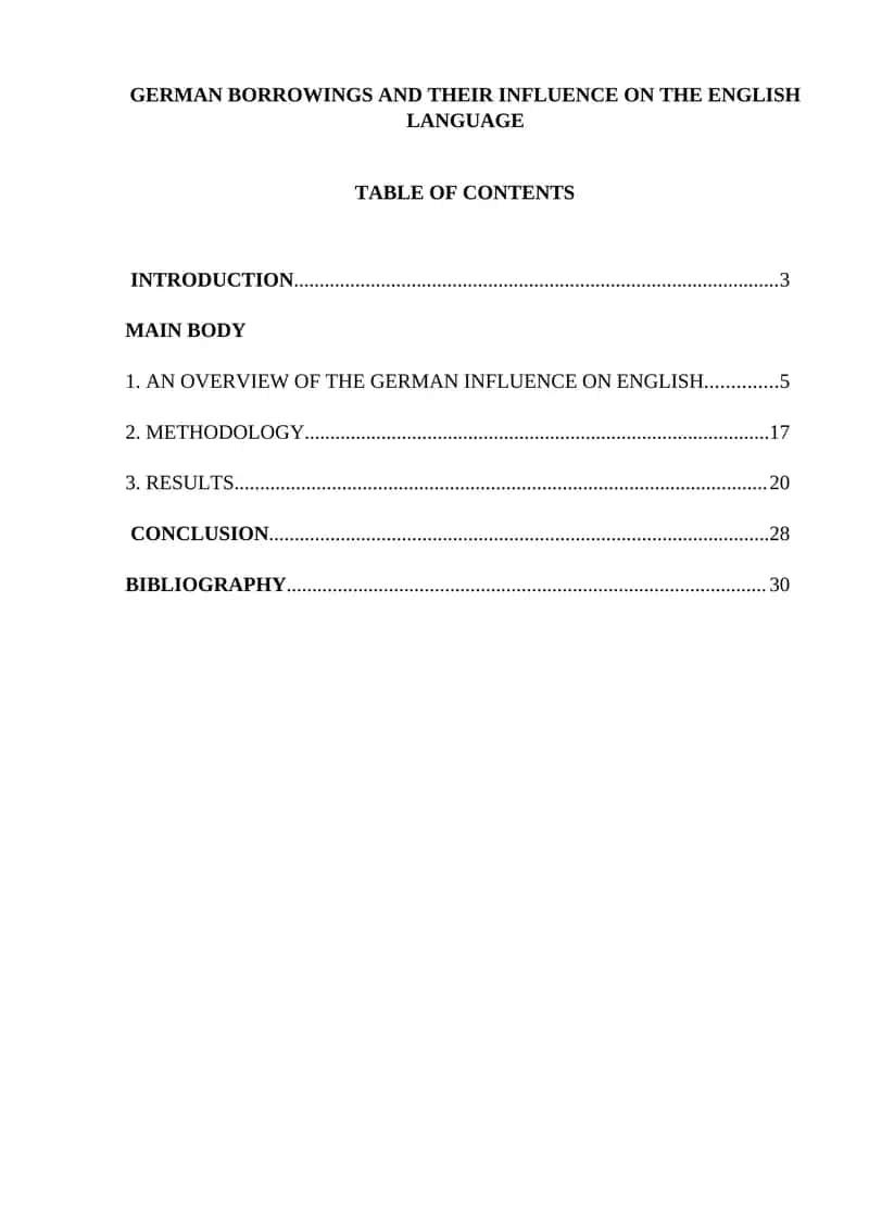 German Borrowings and Their Influence on the English Language 1