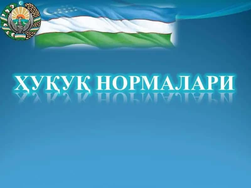 Huquqiy normalar (taqdimot) 1