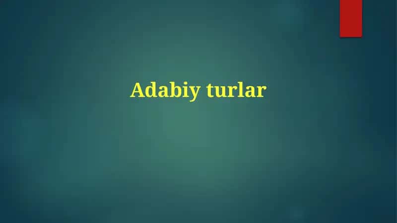 Adabiyturlar 1