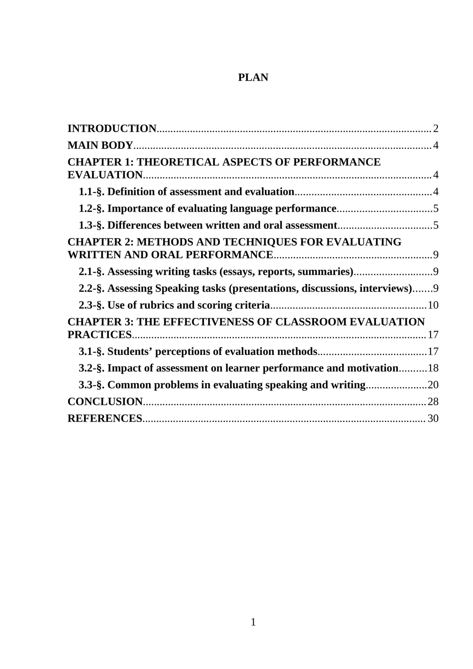 Evaluating Written and Oral Performance in the Classroom 1