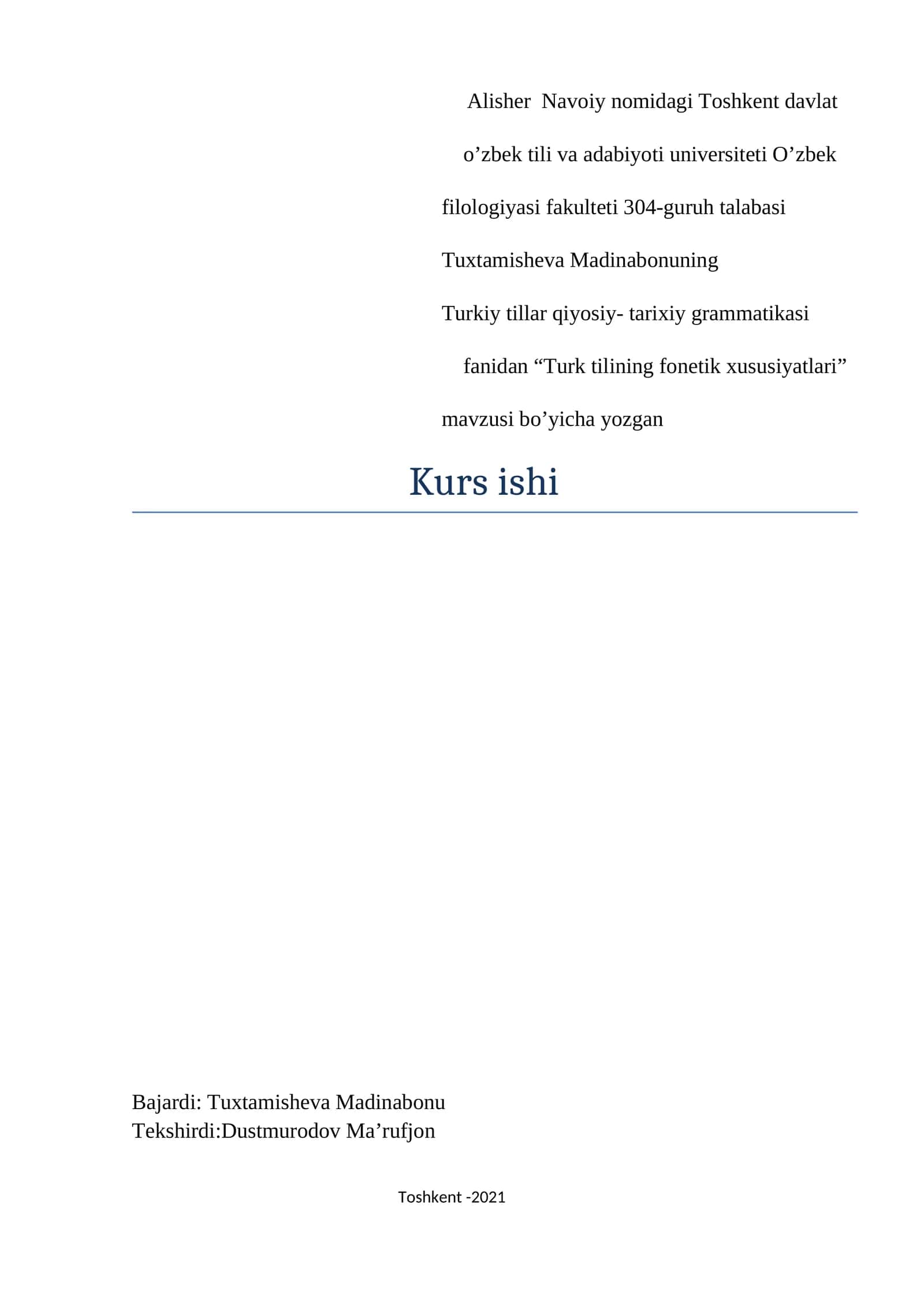 Turkiy tillar qiyosiy- tarixiy grammatikasi 1