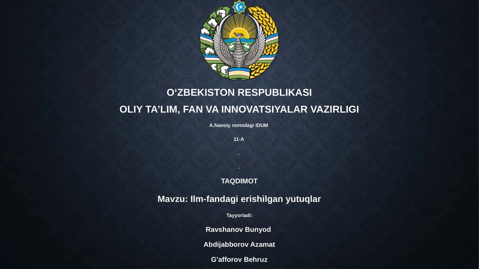 Ilm-fandagi erishilgan yutuqlar 1