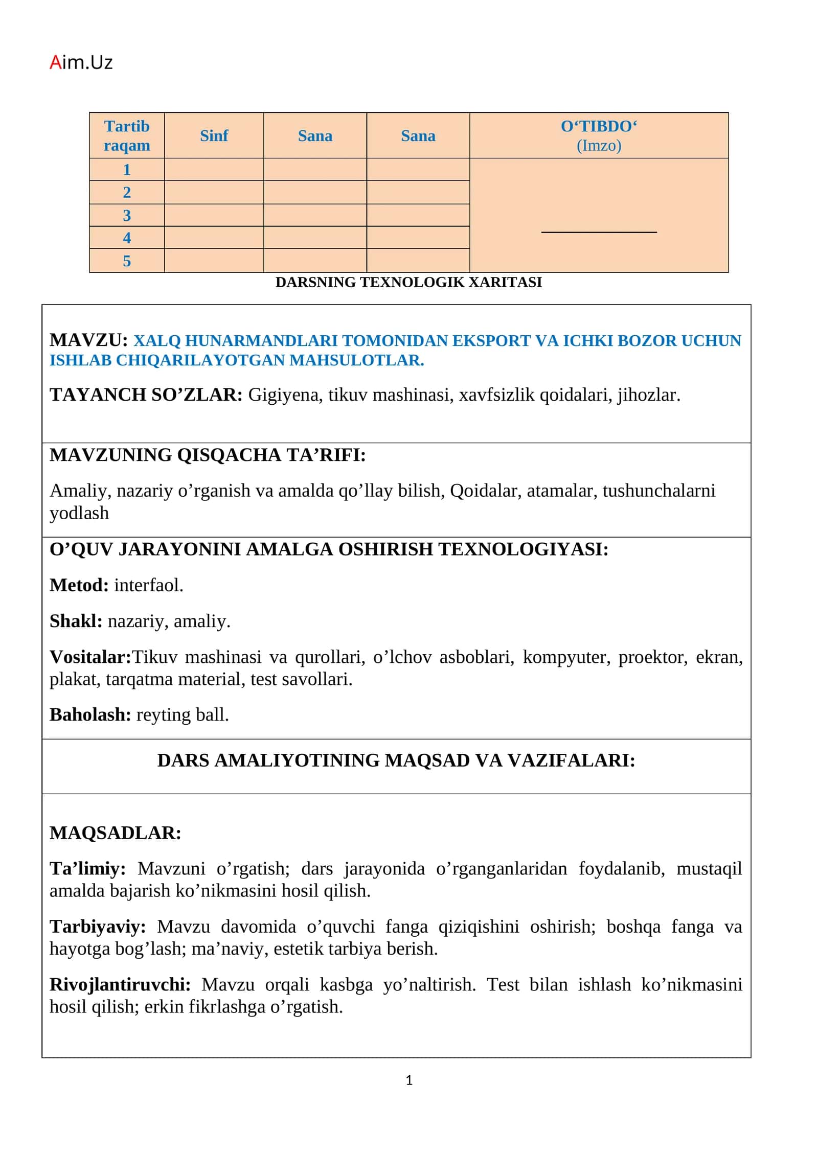 XАLQ HUNАRMАNDLАRI TОMОNIDАN EKSPОRT VА ICHKI BОZОR UCHUN ISHLАB CHIQАRILАYOTGАN MАHSULОTLАR 1