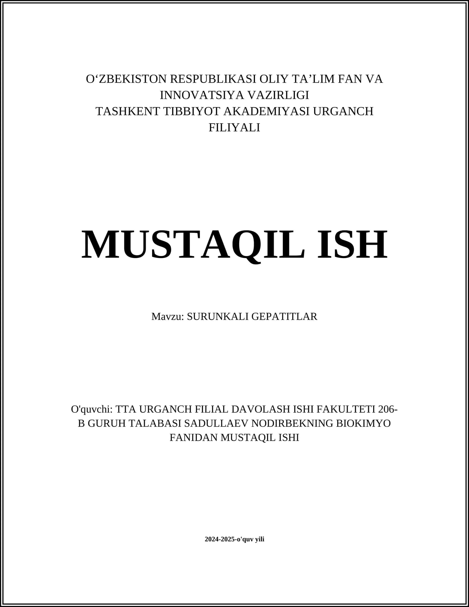 SURUNKALI GEPATITLAR 1