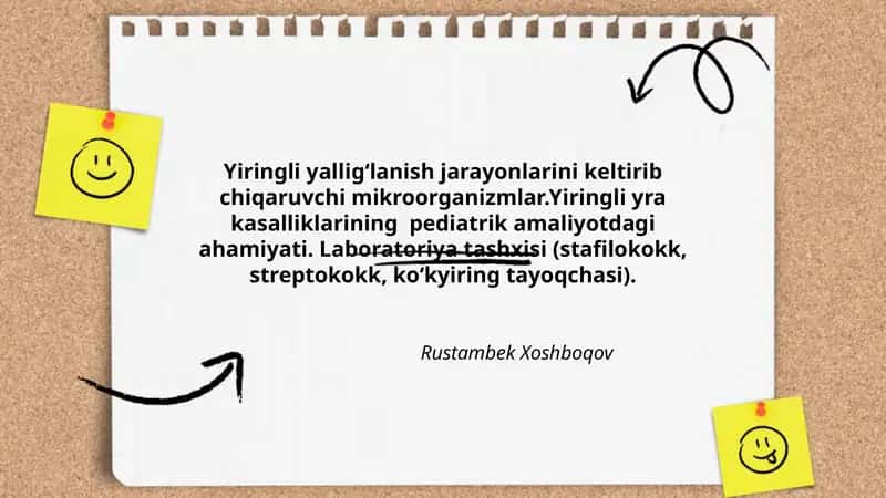 Yiringli yallig‘lanish jarayonlarini keltirib chiqaruvchi mikroorganizmlar 1