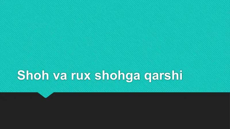 Shaxmat – strategiya va taktika 1