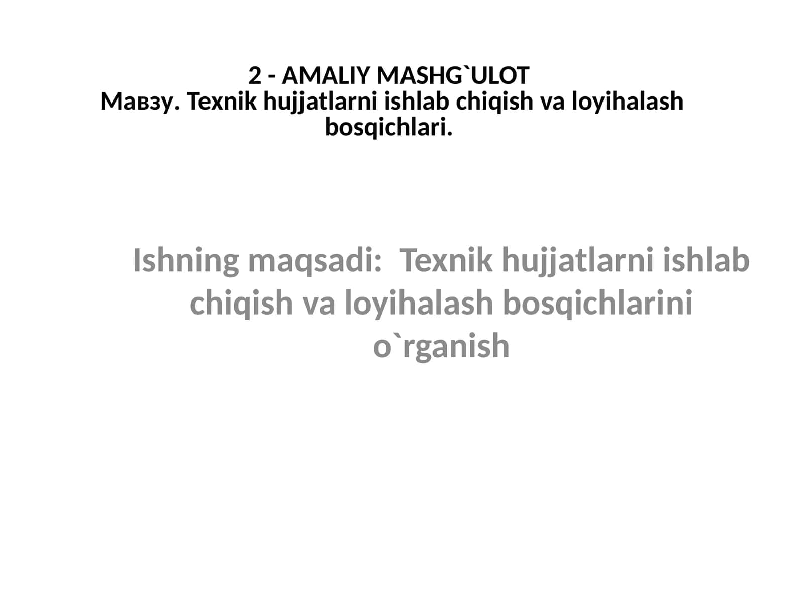 AMALIY MASHG`ULOT 1