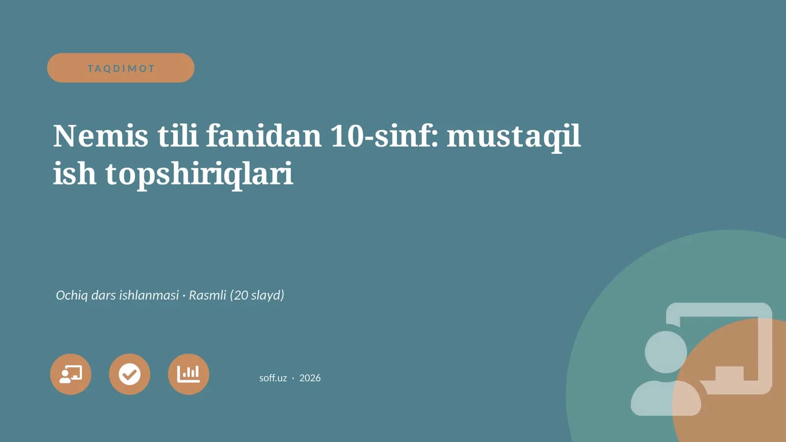 Nemis tili fanidan 10-sinf: mustaqil ish topshiriqlari 1