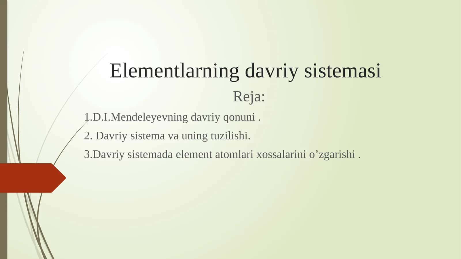 Elementlarning davriy sistemasi 1