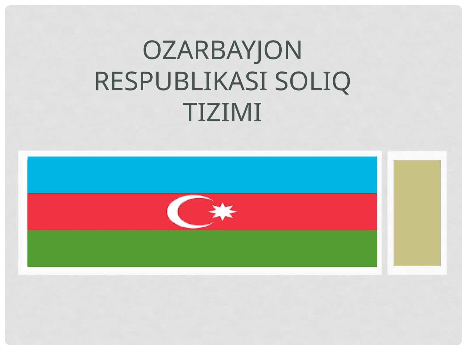 Ozarbayjon Respublikasi soliq tizimi 1