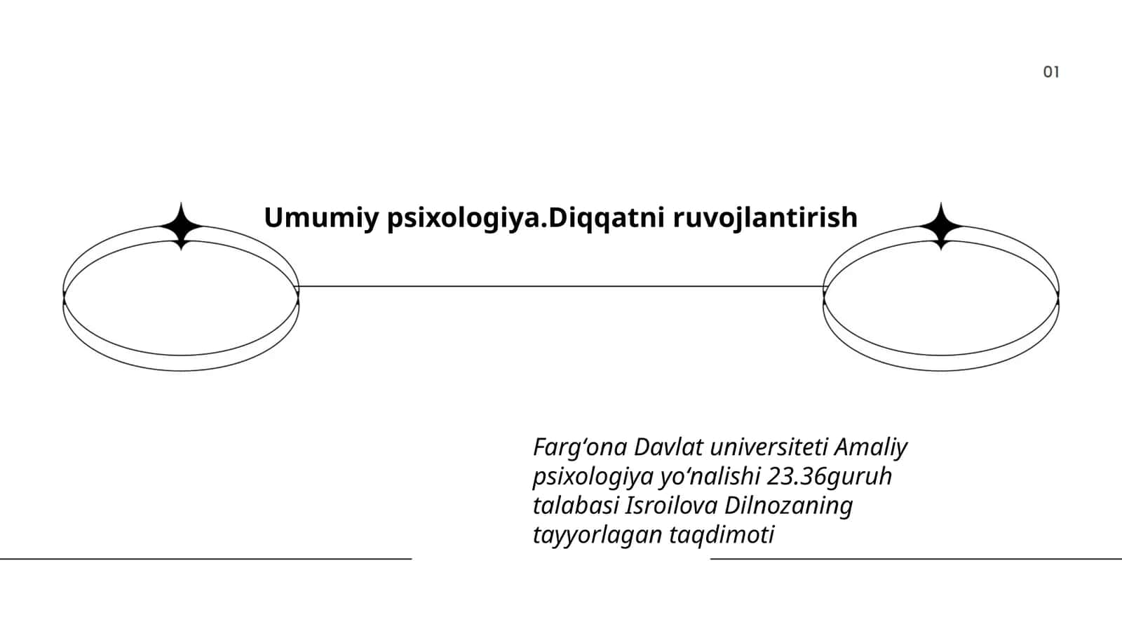 Umumiy psixologiya.Diqqatni ruvojlantirish 1