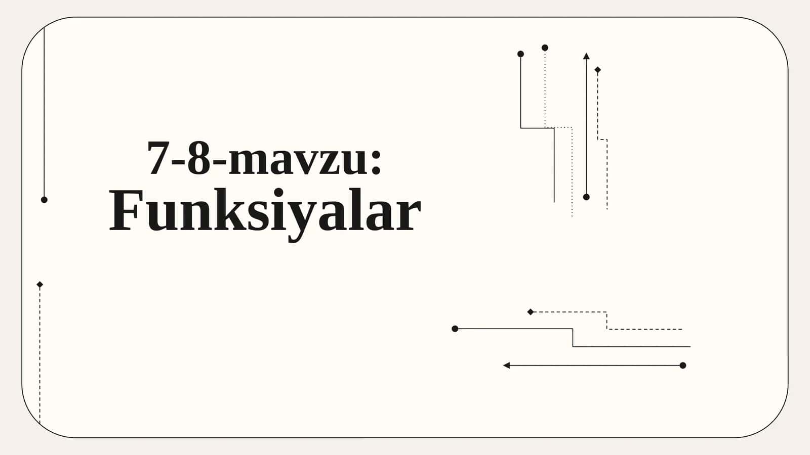 Funksiyalar 1
