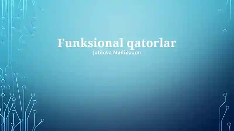 Funksional qatorlar