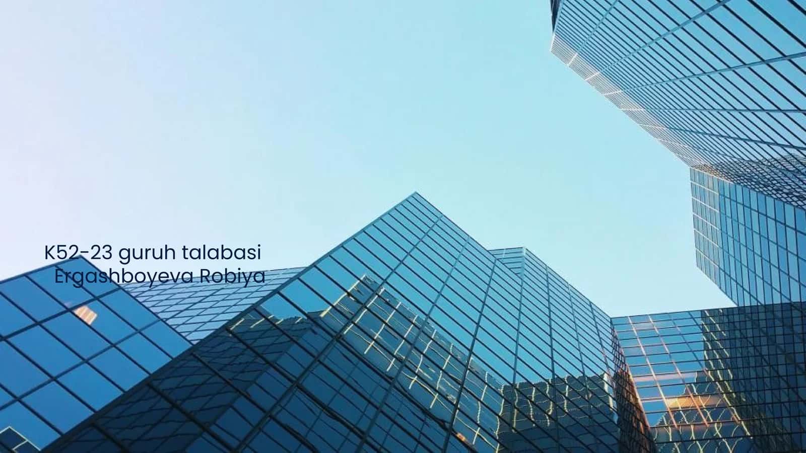 Buxgalteriya hisobi ob'ektlarining mazmuni va ularning tasnifi 1