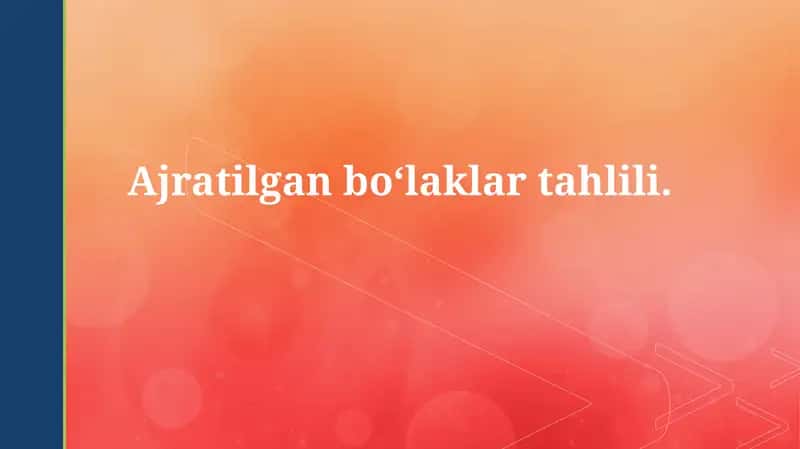 Ajratilgan bo'laqtahlili 1