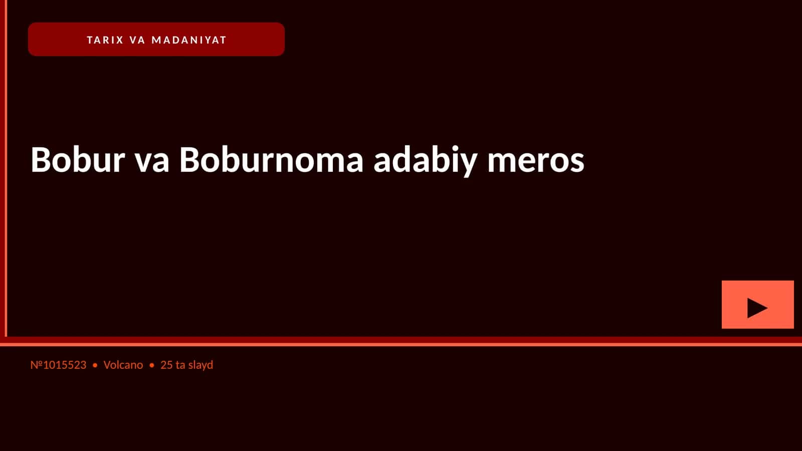 Bobur va Boburnoma adabiy meros 1