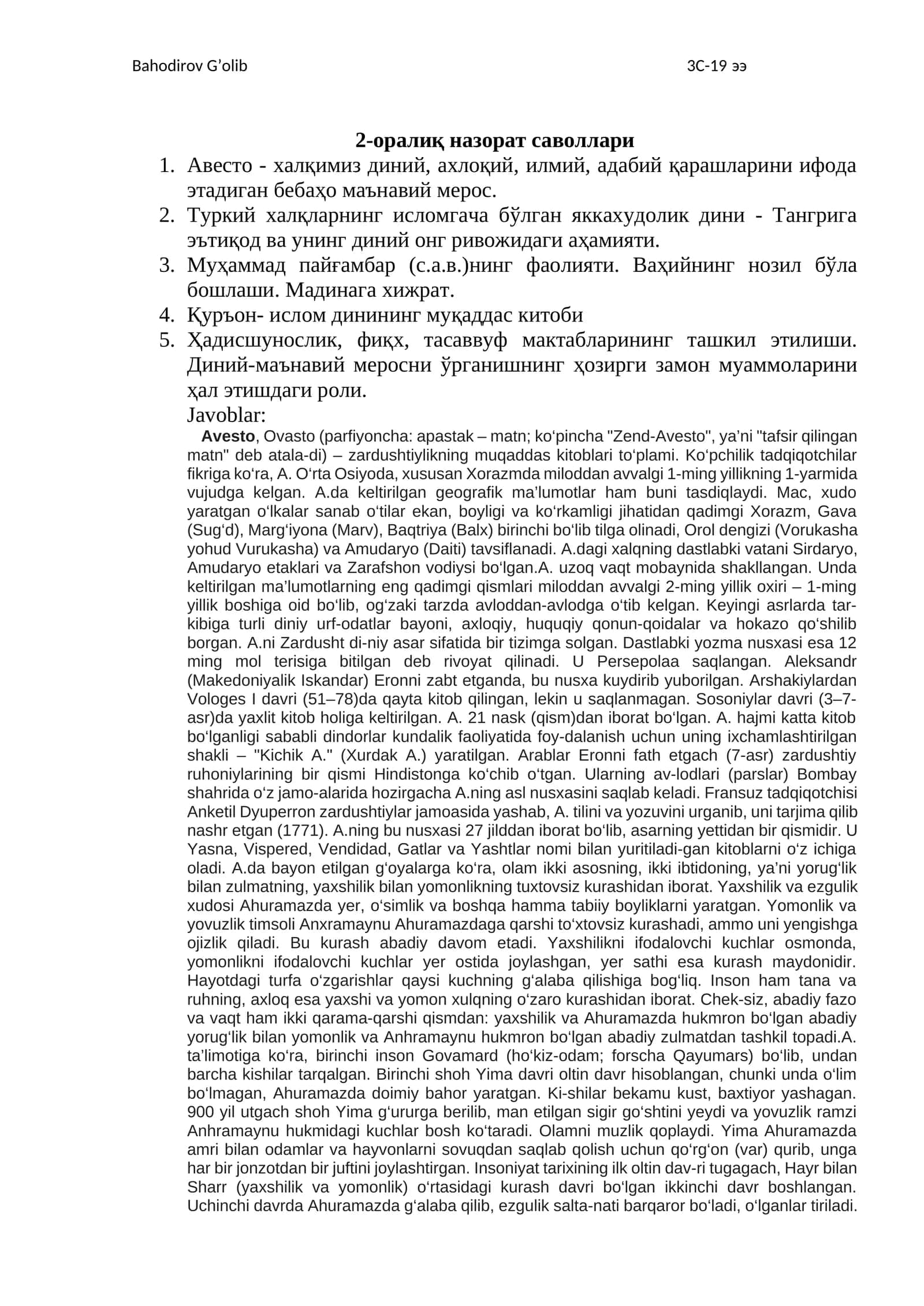 Avesto 1